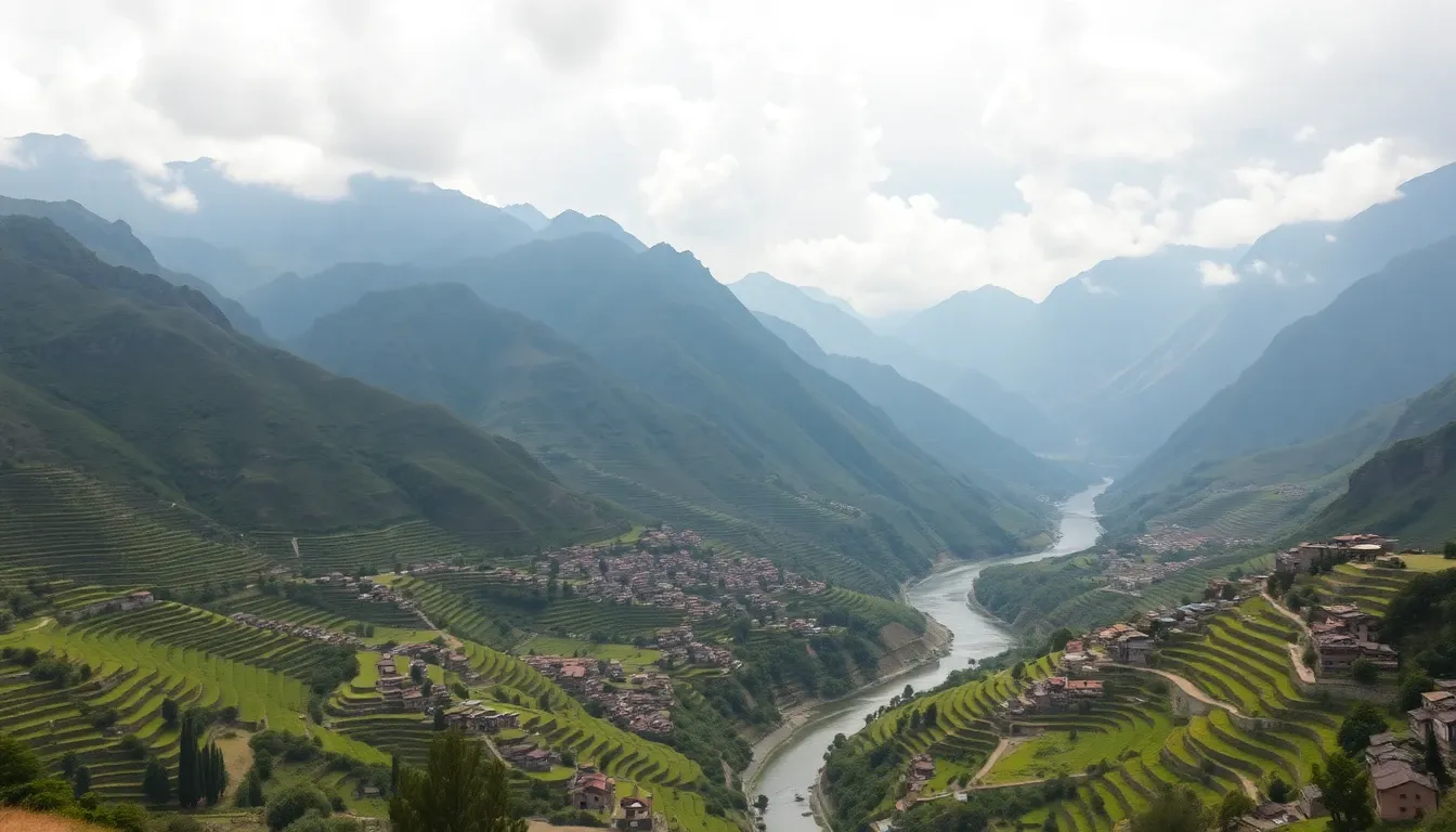 Filming location in Peru