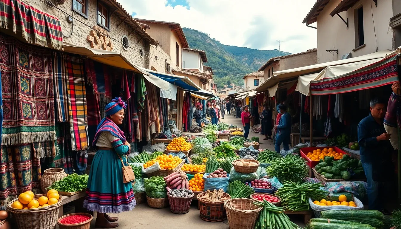 Sacred Valley Market - filming location in Peru